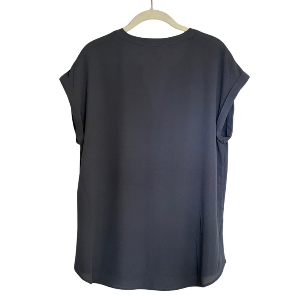 Philosophy Women's Cuffed Sleeve Grey Top Large NEW - Picture 2 of 6